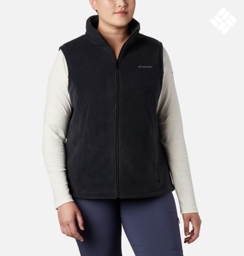 Women's Columbia Benton Springs Vest Black | Plus Size CA-R6145